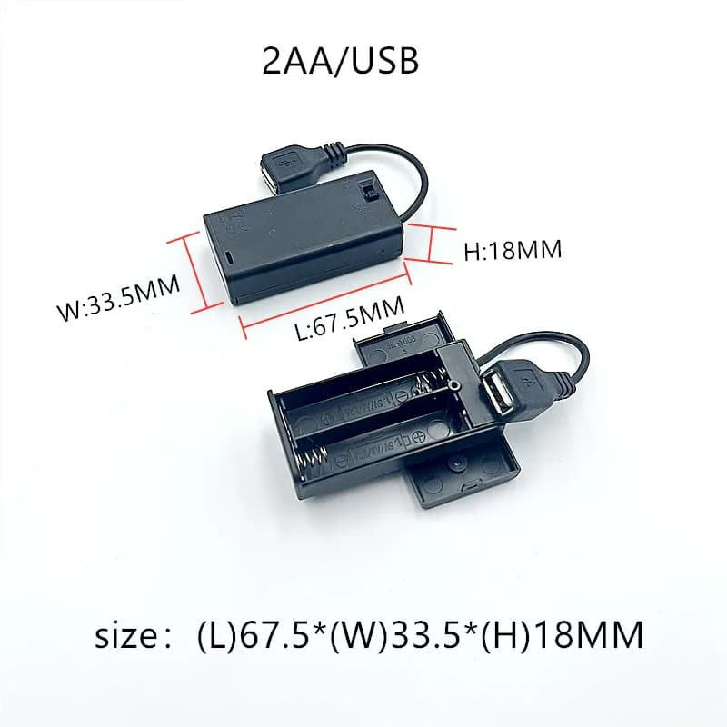 Portable Mini 2 3 4 6 8 x AA support de batterie boîte de