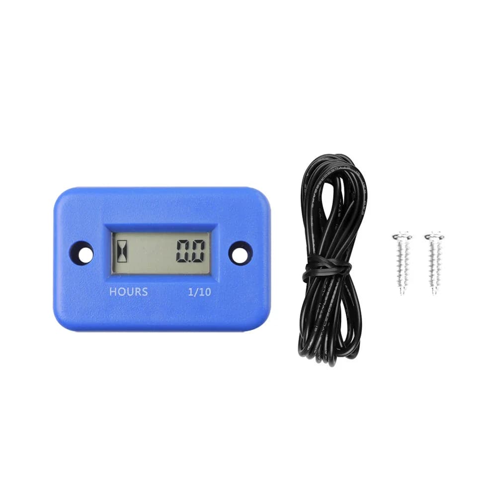 Compteur de moteur numérique portable pour moto, tachymètre — Bleu
