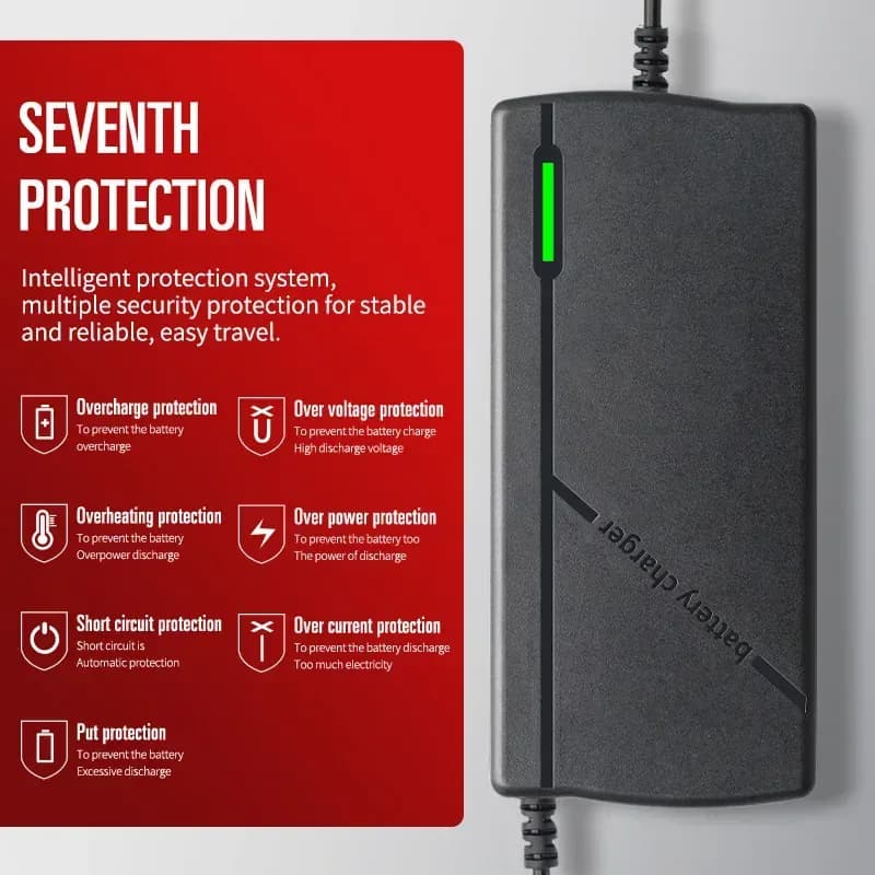 Chargeur Li-ion intelligent pour vélo électrique