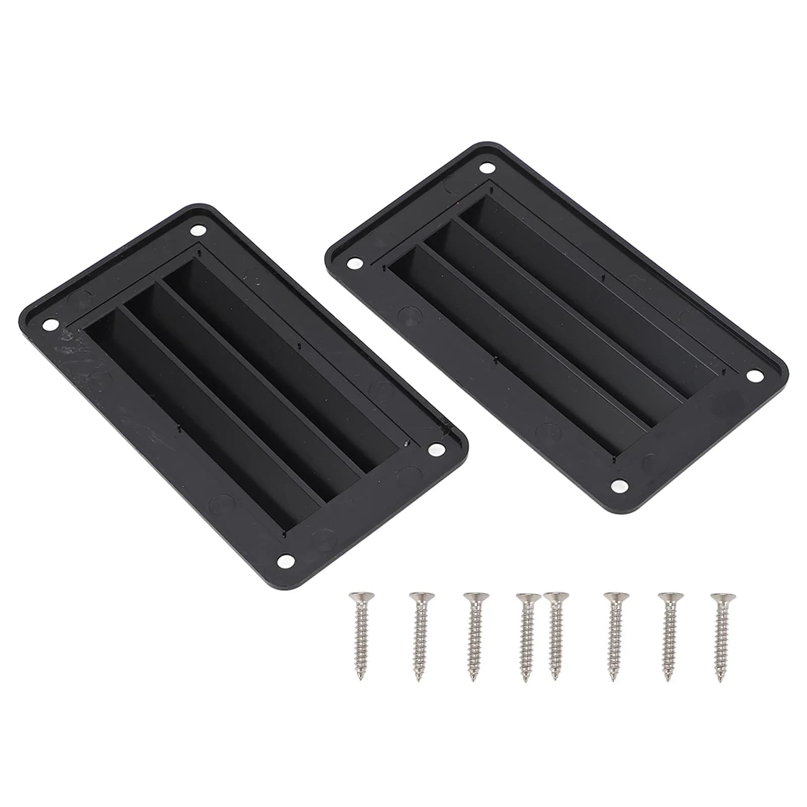Grille de ventilation professionnelle pour VR, bateau — Noir