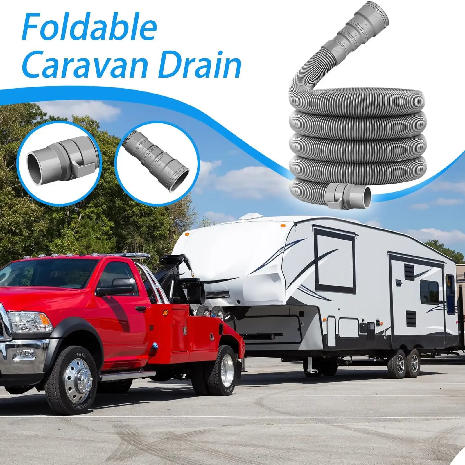 Kit de tuyau d'évacuation des eaux usées pour camping-car