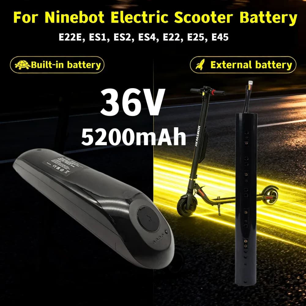 Batterie 36 V 5,2 Ah interne ou externe pour Ninebot ES