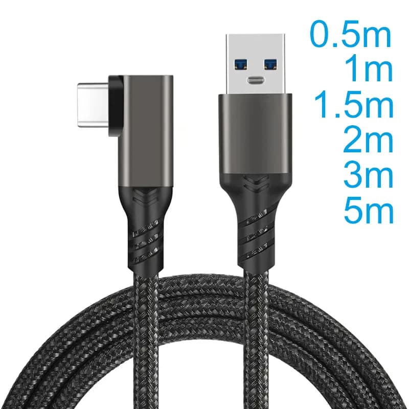 Câble de connecteur USB 3.2 GEN2 3A 60W, coude à 90 degrés