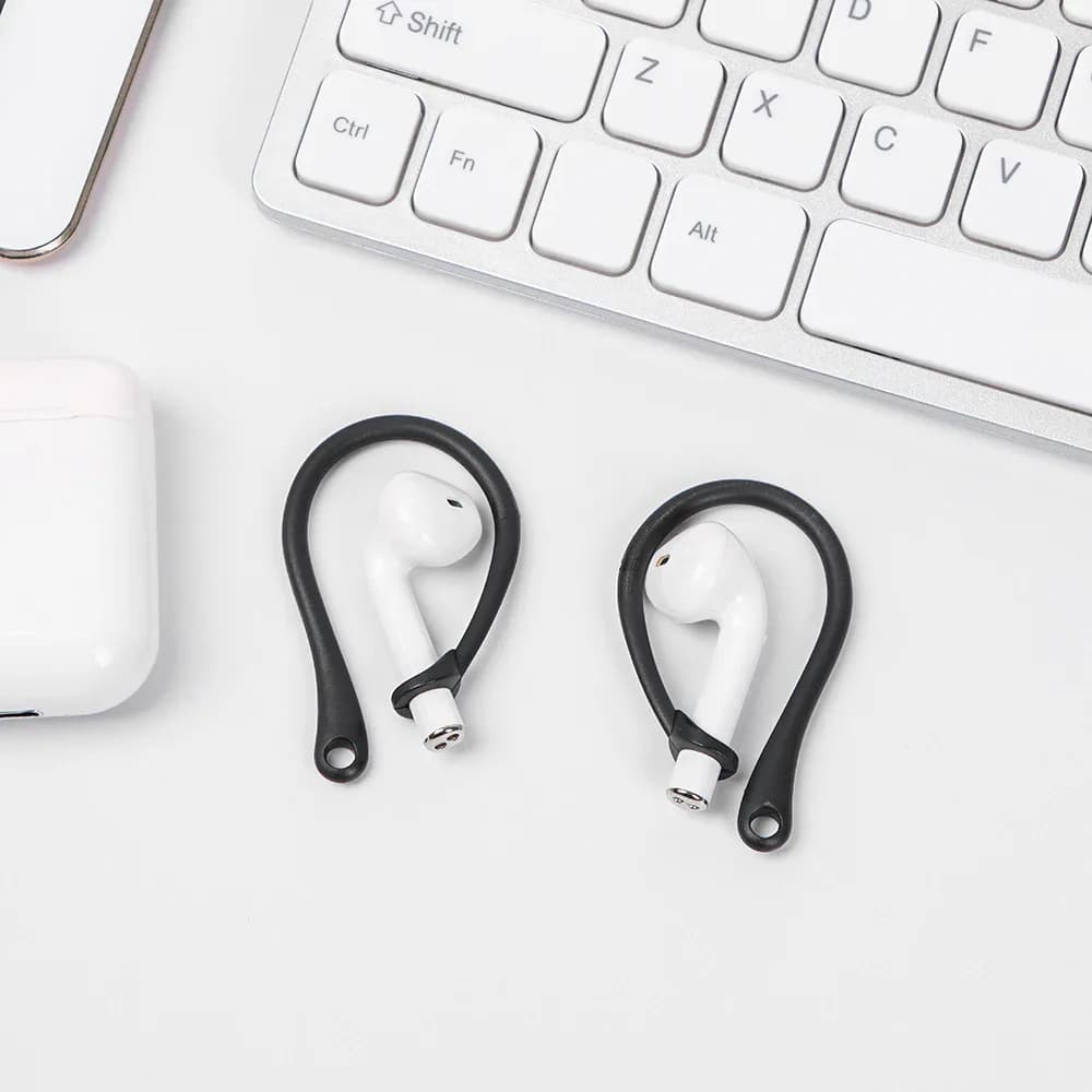Crochet d'oreille anti-perte en silicone pour Apple AirPods
