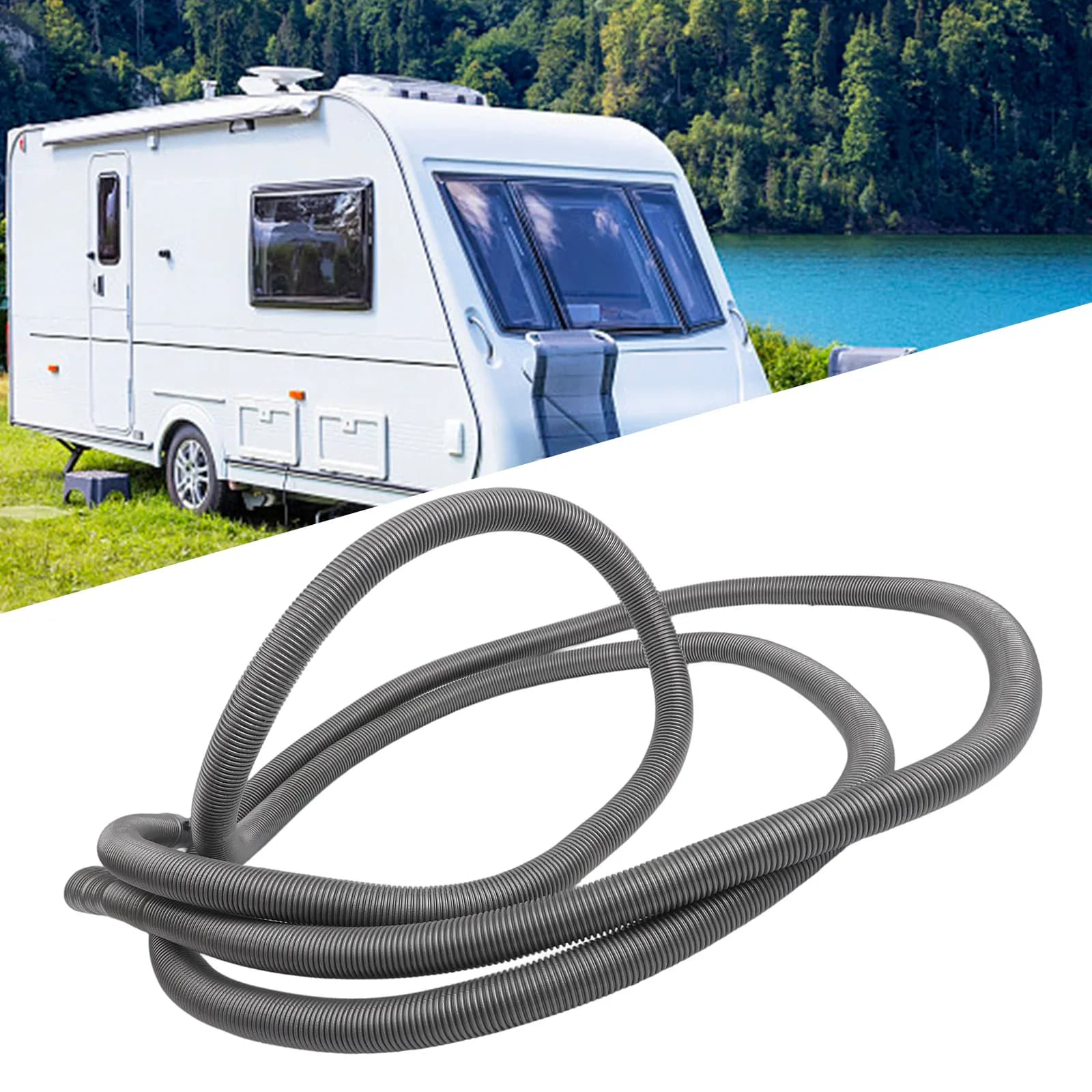 Kit de tuyau de drainage en plastique pour camping-car, 5m