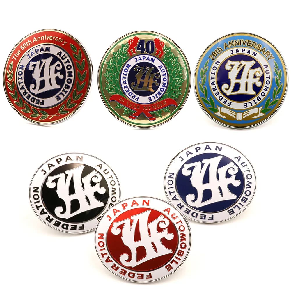Badge de calandre avant en métal style JDM