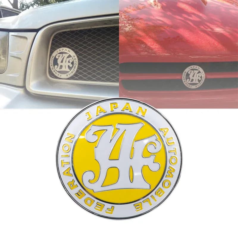 JAF – Badge de calandre avant, autocollant de la fédération