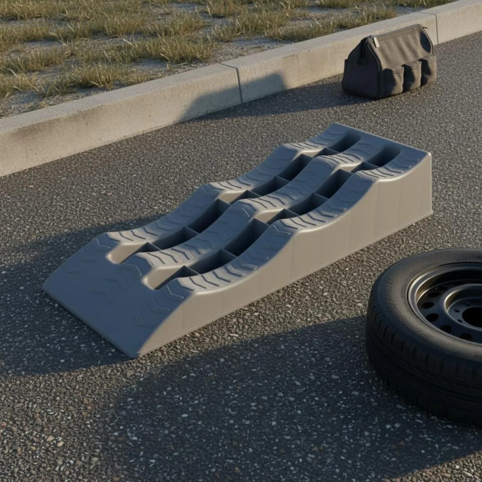 2 Pièces Cale de Roue pour VR en PP Haute Résistance, Rampe — photo 4