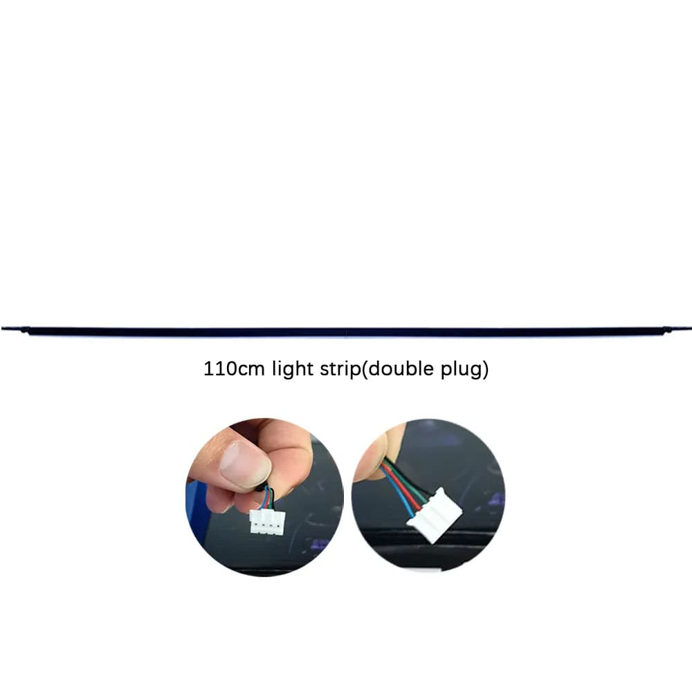 Pièces de lumière ambiante 64 couleurs/prise 4 broches