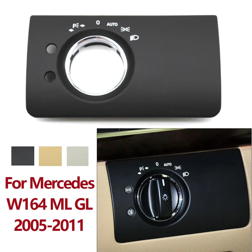 Garniture du bouton de phares pour Mercedes W164 ML GL