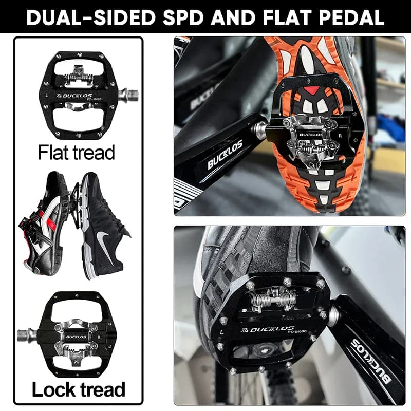 BUCKKubPedals-Pédale plate en alliage d'aluminium pour VTT