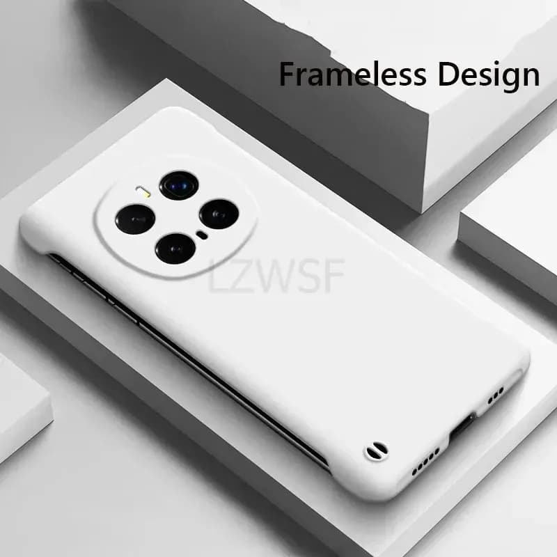 Coque de téléphone rigide mate sans cadre, étui antichoc