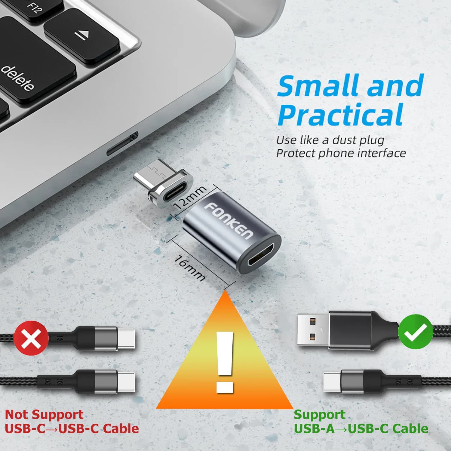 Câble USB C adaptateur magnétique Micro USB Type C