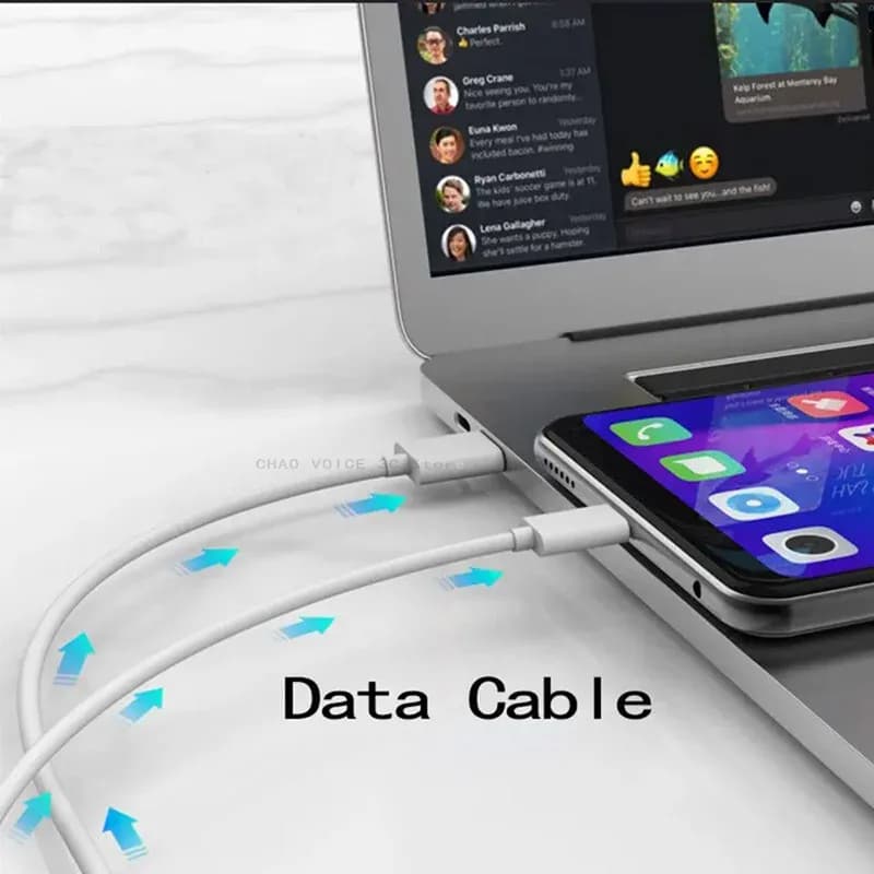 0.25 M/0.5 M court USB-A Type C Micro câbles de données