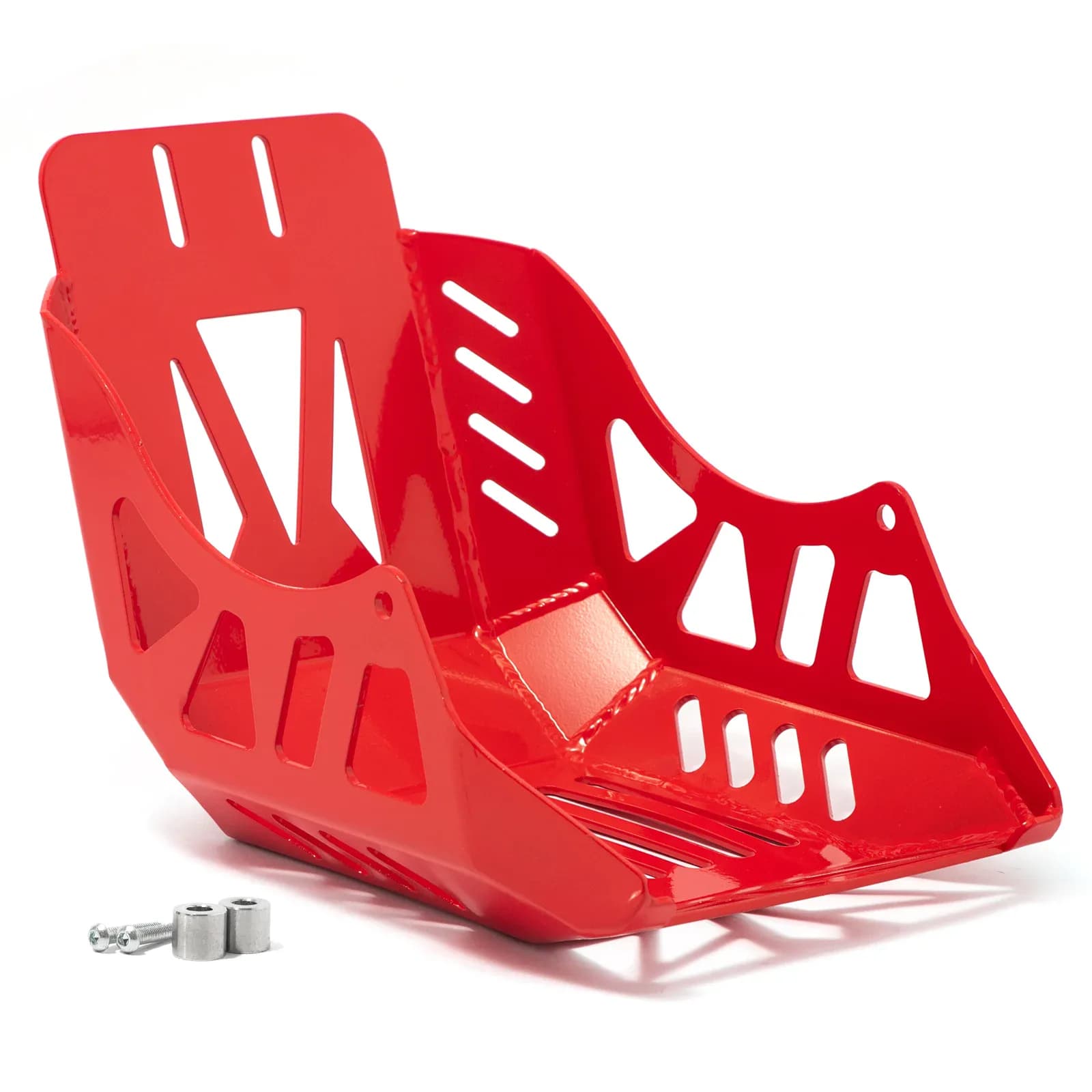 Plaque de protection de moteur BIKINGBOY pour moto — Rouge