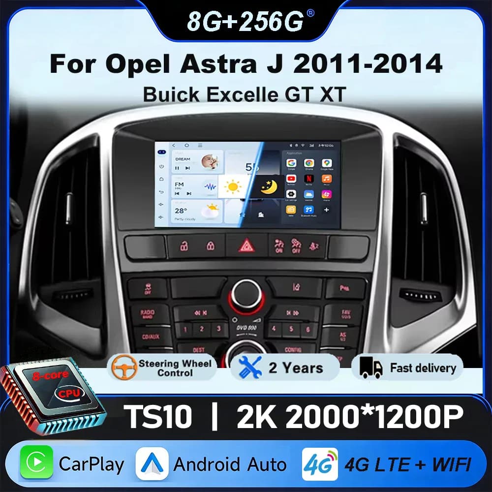 Autoradio 7 pouces pour Buick Excelle GT XT Opel Astra J